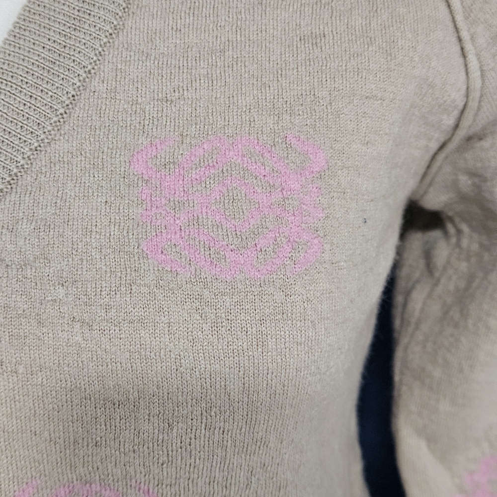 Loewe Women's Beige and Pink Sweater - Picture 5 of 16